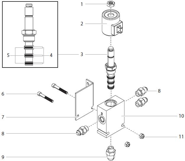 PowrBeast 9700 solenoid assembly